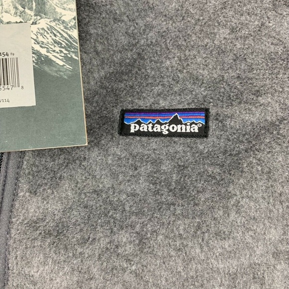 PATAGONIA MENS FLYER FLEECE VEST GREY BLACK SIZE S - Picture 3 of 7